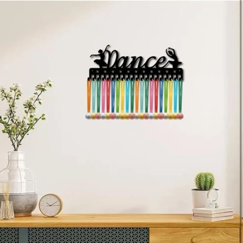 CREATCABIN Dance Medal Holder Medal Hanger Display Rack Sports Metal Hanging Awa